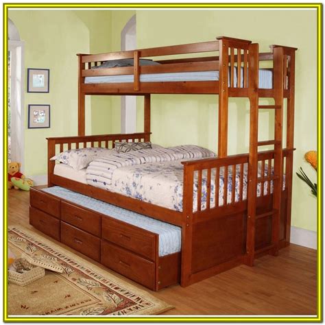 queen bed with trundle bed bunk